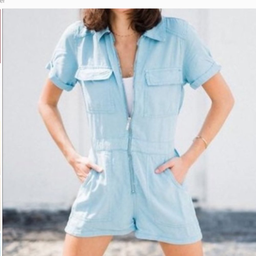 Urban Outfitters BDG Zip Utility Romper playsuit